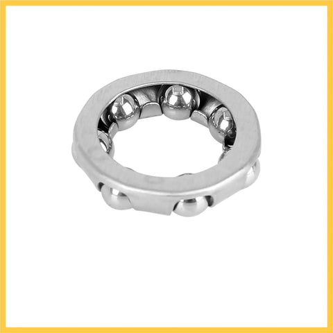 12 Pack Ball Bearing Retainers for Bike Crank and Wheel 20.5mm Outer Diameter 13mm Inner Diameter 7 Balls Steel Cage Replacement Part for Bikes and Autos