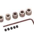 RC Pinion Gear Set 48P 5mm Shaft Hardened Aluminum 7075 Aviation Grade With 15T 16T 17T 18T 19T For 1 By 10 Scale RC Cars