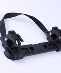 Beefy Heavy Duty Bike Bag Mounting Clip With Tool Free Release for high load capacity and secure attachments, black nylon