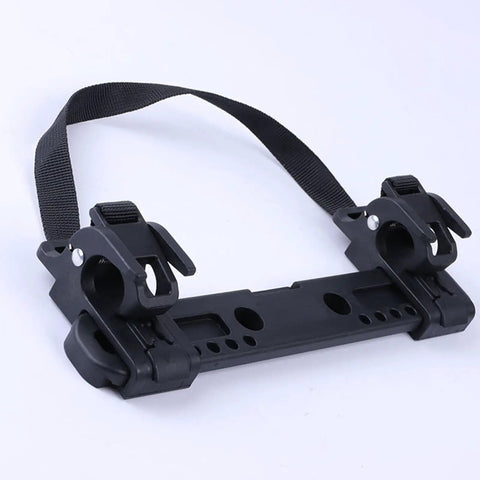 Beefy Heavy Duty Bike Bag Mounting Clip With Tool Free Release for high load capacity and secure attachments, black nylon