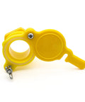 Two Pack Honey Gate Valves For Extractor, pro grade durable nylon tap in yellow with bee design, fits 5 gallon buckets for beekeeping.