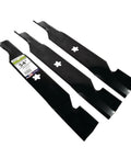 Three Blade Set For 54 Inch Mower Deck Fits Craftsman Husqvarna Poulan Replaces OEM 187256 And 532187256 18.5 Inch