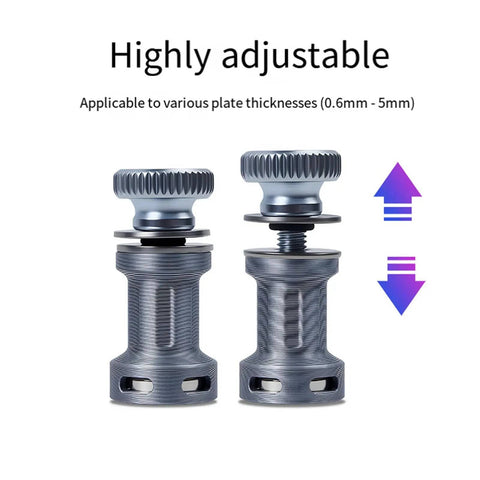 Adjustable PCB Holder With Heat Resistant Base For Soldering And Circuit Board Repair, modifiable clamp height shown