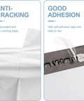 Close-up of 12x15.5 White Poly Mailers Bulk Pack 500 Self Adhesive Shipping Envelopes showing anti-cracking and good adhesion features