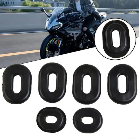 Rubber Side Cover Grommet Kit For CB CL SL XL CT TL Series Motorcycles With Durable Rubber Grommets For Easy Side Cover Removal And Secure Fit Compatible With 100 125 200 350 500 Models, 6 black rubber grommets set