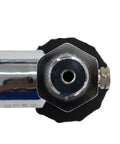 Front view of 4500 PSI High Pressure Dive Tank Valve For PCP Paintball Fill Station With Stainless Steel Body M18x1.5 Thread G5/8 Outlet