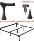 Installation of Six Pack 5 Inch High Rise Bed Frame Risers For Under Bed Storage Transform Your Bed With Heavy Duty Lift And Socket Sleeve
