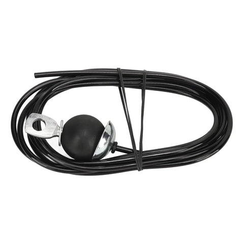 5mm Steel Pulley Cable With Ball Stopper For Gym Equipment Replacement coiled with ball stopper visible, durable wire rope for cable machines.