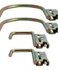 8 Piece Heavy Duty E Track Hooks Set J And L Style For Cargo Tie Downs In Trucks Trailers And Vans With Spring Fittings Rust Resistant