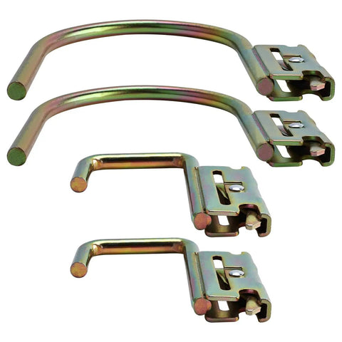 8 Piece Heavy Duty E Track Hooks Set J And L Style For Cargo Tie Downs In Trucks Trailers And Vans With Spring Fittings Rust Resistant