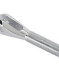 Raw Steel Clevis Linkage End Featuring 5/8 Inch Right Hand Fine Thread With 3/8 Inch Pin Slot close-up view of the threaded design