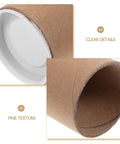 Close-up of Kraft Paper Mailing Tubes with caps, 6.5 cm inner diameter, 33 cm length showing texture and detail.