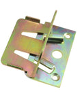 Heavy Duty Galvanized Bed Rail Brackets 2 Pack Wood Frame Connectors Tough As Nails Slat Fasteners, zinc plated iron hardware.