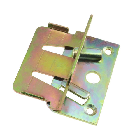 Heavy Duty Galvanized Bed Rail Brackets 2 Pack Wood Frame Connectors Tough As Nails Slat Fasteners, zinc plated iron hardware.
