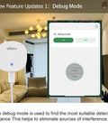 Smart Presence Sensor With Zigbee 5.8 GHz MmWave Radar Detects People, Static Body Posture, Micro Motion, Wall Installation