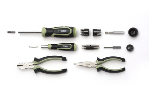 30 Piece General Purpose Tool Set With Screwdriver Long Nose Pliers Diagonal Cutting Pliers Starter Kit For Home Improvement