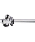 10 Inch Frost Proof Sillcock With Anti Siphon Design Lead Free Chrome Plated Brass Body One Half Inch Pex Crimp To Three Quarter Inch Hose Bibb Easy On Off With Large Multi Turn Handwheel ANSI NSF Certified