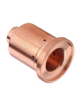 Premium 5 Pack 85A Plasma Cutter Nozzle Tips Heavy Duty Copper Torch Consumables For Fast Precision Cutting Works With 220797 Specs 85A copper nozzle tip close-up.