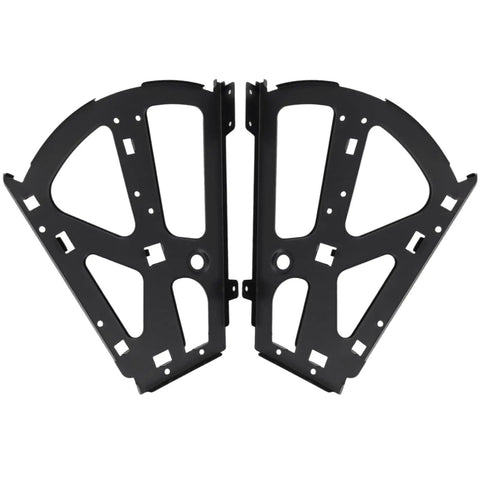 Two Layer Shoe Cabinet Hinges Set Black Steel Flip Plate Frames Replacement Hardware