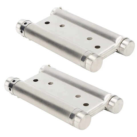 Heavy Duty 4 Inch Stainless Steel Door Hinge With Adjustable Spring Bearing, Handles 20 Kg Load, 50,000 Cycles, set of two parts