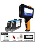 Highly Portable Handheld Inkjet Printer For Quick Date QR Code And Text Labeling With Smart Permanent Ink Smudge Proof Design, with cartridges and accessories.
