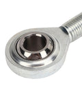 Heavy Duty Alternator Tensioner Rod Adjustable For Small Block Chevy 350 454 Engines close-up of rock solid heim joint mount.