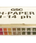 Wide Range pH Test Paper Strips 1 To 14, 100 Strips Per Pack, 10 Pack Bundle in plastic case with color indicator card visible