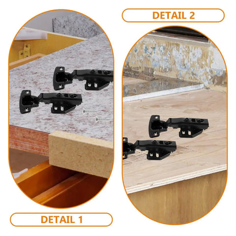 Full Overlay Concealed Cabinet Door Hinges With Soft Close Damping Stainless Steel for Kitchen Cabinets detail view