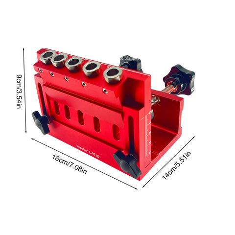 Adjustable Pocket Hole Jig And Precision Woodworking Guide Crafted From Heavy Duty Aluminum Alloy for precise angle drilling.