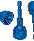 Two Pack External Deburring Chamfer Tool With Carbide Blades And Quick Release Hex Shank Heavy Duty Burr Removal Drill Bit