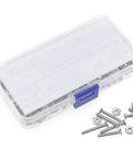 Size 6 32 UNC Stainless Steel Phillips Flat Head Machine Screws And Hex Nuts Assortment Kit 304 Stainless Full Thread Length in box