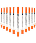 Syringes With Needle 30 Pack U-100 1ml 30G 5/16 Inch 8mm Sterile Individually Wrapped For Clear Measurements And Accurate Dosing In Lab And Medical Prep in a 30-pack