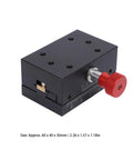 40mm Travel Dovetail Slide With Gear Rack And Pinion Manual Fine Adjustment Slim Aluminum Alloy Built For Tight Spaces Precision Slide For Small Machinery And Everyday Use, black slide with red knob