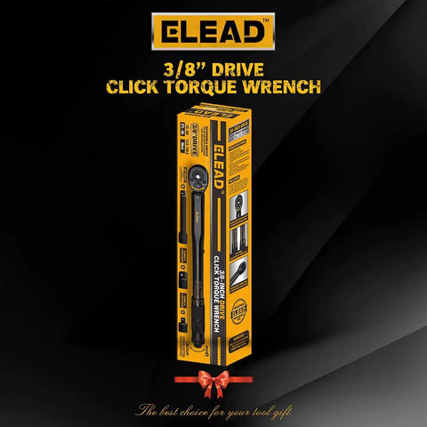 3/8 Inch Drive Click Torque Wrench With Dual Range Scale, 10-80 Ft-Lb And 13.6-108.5 Nm, Laser Engraved Readout in box