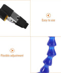 Close-up of Four Arm Soldering Station With Flexible Joints And Weighted Base Handy PCB Repairing Helping Hands Tool in use