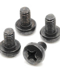 Four black oxide stainless screws from Mercedes Rear License Plate Screws Replacement Kit Stainless Steel Black Oxide Pack Of 4 For C Class And E Class Models C300 C250 C350 E350 E300 AMG OEM Style Fit No Rattle
