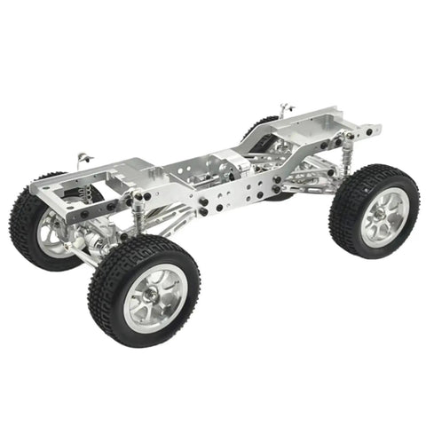 Beefy Metal Chassis Frame For MN78 MN168 1-12 Scale RC Car 2 Pack Side Frame Beams Durable Silver Upgrade Accessories For Racing