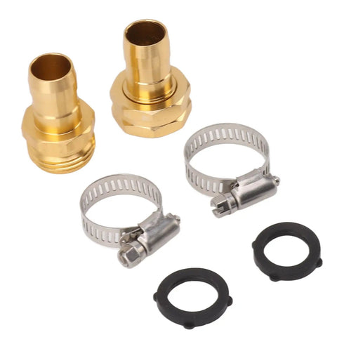 Top Grade Thonlai Garden Hose Repair Kit Durable Aluminum Connectors With Clamps For 3/4 Inch And 5/8 Inch Outdoor Hoses Rust Resistant Steel Hardware 3 Sets To Fix Leaks Fast, 3 hose fittings