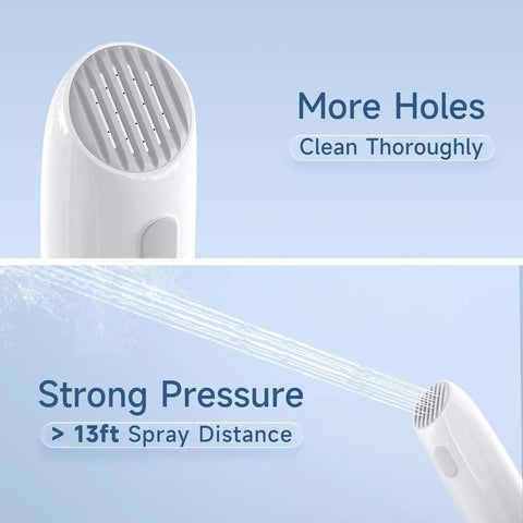 Ultra Compact Portable Bidet With High Pressure Water Spray Rechargeable Electric Travel Bidet spray holes and water pressure display