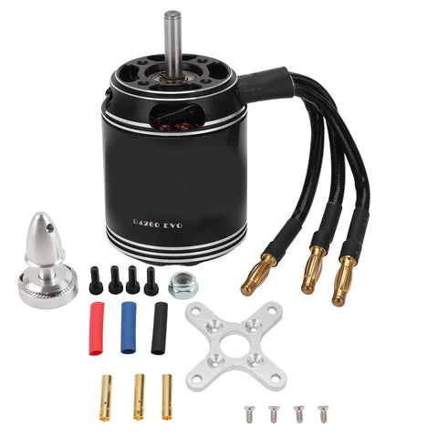 Beefy Brushless RC Motor 600KV High Power For Multicopters And Drones, Pro Grade Drone Accessories In Black Aluminum with components