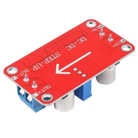 4 Pack XL6019 Boost Converter Module 5A DC To DC Step Up Power Supply From 3 To 35V In To 5 To 40V Out Adjustable Regulator red board