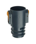 Powerful PowerTec 1-5/8 Inch Hose Adapter with Quick Connect Dust Collection Fitting for easy workshop vacuum system connection.