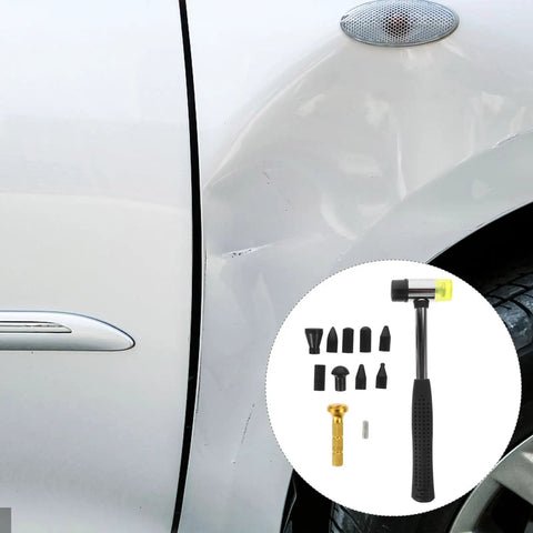 Pro Grade Dent Repair Tool Kit With Rubber Hammer And Repair Pens For Auto Body And Sheet Metal Dent Removal Set Random Color With Hammer
