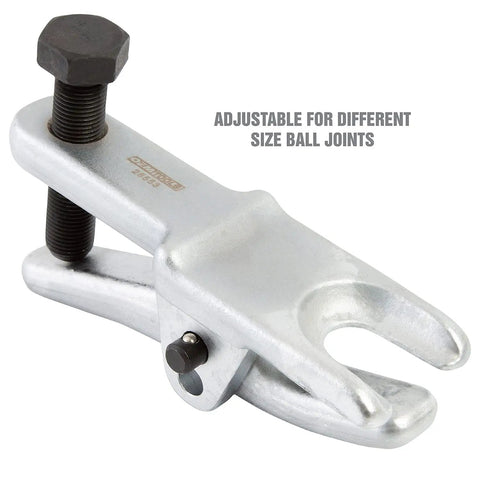 Beefy Adjustable Ball Joint Separator Tool For Auto Repairs Durable Steel Construction With Black Oxide Pins
