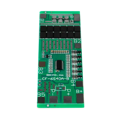 Heavy Duty 3 Pack 6S 24V 18650 Lithium Battery BMS Board with balance circuit and multiple connection points.