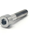 Heavy Duty Grade 5 TC4 Titanium Bolts M8 Hex Socket Cap Screw 1.25mm Thread Pitch Zero Rust Hardware For Street Mods And Daily Cruisers Built Tough Solid Silver close-up view