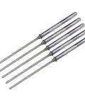 Image of Mini Diamond Burrs For Rotary Tools Set, 2.35mm Shank, 1.2mm Ball Nose Diameter, cylindrical grinding bits, 5 pcs.