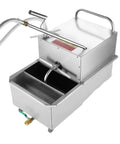 Heavy Duty 38L Commercial Deep Fryer Oil Filter Machine Stainless Steel Portable Filtration System with swivel wheels