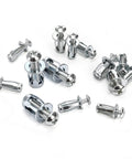 Tough As Nails Expanding Drywall Plugs And Peanut Nut Kit, assorted zinc steel fasteners in various sizes for sheet metal.