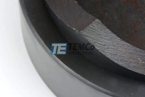 Close-up of tool in 3-1/2 Inch Conduit Punch And Die Kit For Hydraulic Knockout Driver With 3/4-16 Thread, 13 Ton Punching Force